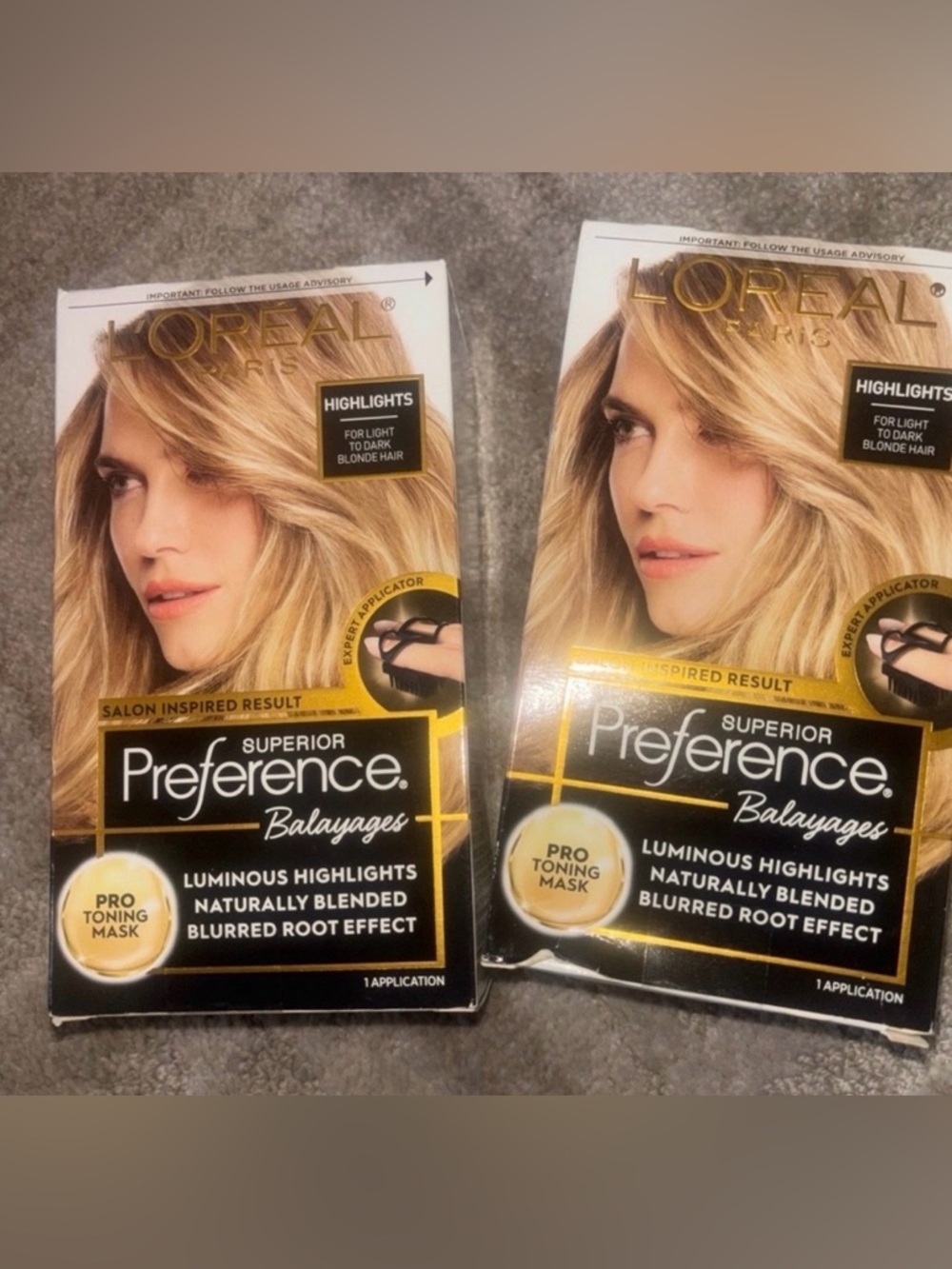 2- L'Oreal Superior Preference Balayages Highlights Light to Dark Blonde Hair